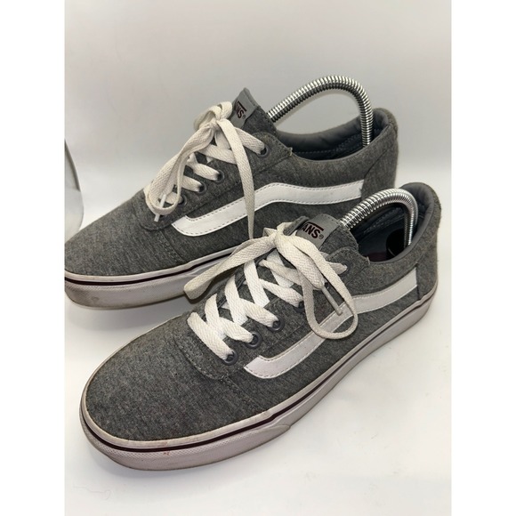 Vans Shoes - Vans Ward Low Top Heathered Grey‎ Jersey Skate Shoes Womens 9 Mens 7.5
